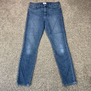 Hudson Blair High Rise Super Skinny Jeans Blue Denim Size 27 Medium Wash Comfort